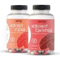 КОМБО из 2 видов мухоморов: микродозинг красный и пантерный КОМБО из 2 видов мухоморов: микродозинг красный и пантерный