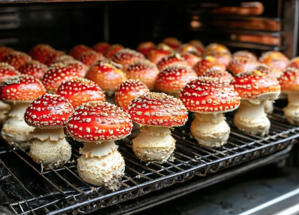 Сушка мухомора в духовке Сушка мухомора в духовке