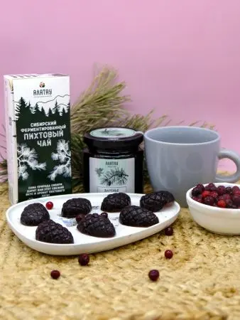 Мармелад ягодный Брусничка в крафтовой коробке, 110г Мармелад ягодный Брусничка в крафтовой коробке, 110г