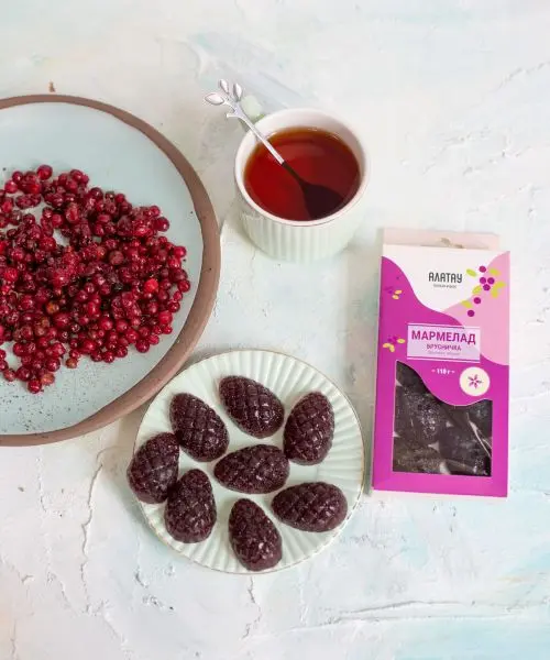 Мармелад ягодный Брусничка, 110г Мармелад ягодный Брусничка, 110г