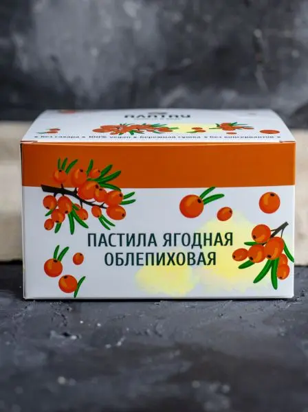 Пастила без сахара ягодная облепиховая 900 гр Пастила без сахара ягодная облепиховая 900 гр