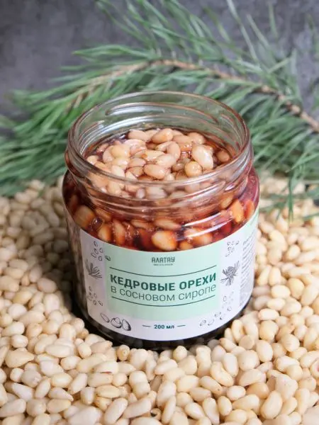Кедровый орех в Сосновом сиропе, 200 мл Кедровый орех в Сосновом сиропе, 200 мл