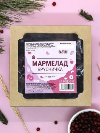 Мармелад ягодный Брусничный, 500 гр Мармелад ягодный Брусничный, 500 гр