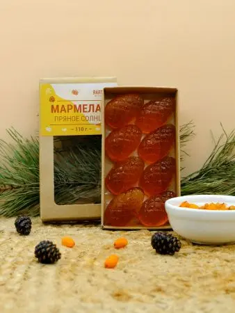 Мармелад ягодный Пряное Солнце облепиховый с пряностями, 110 гр Мармелад ягодный Пряное Солнце облепиховый с пряностями, 110 гр