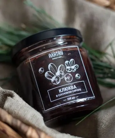 Клюква в сосновом сиропе, 200 мл Клюква в сосновом сиропе, 200 мл