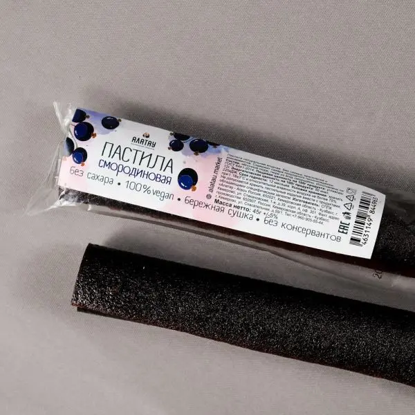 Пастила смородиновая (без сахара) 45 гр Пастила смородиновая (без сахара) 45 гр