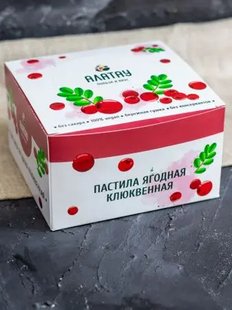 Пастила без сахара ягодная клюквенная 900 гр Пастила без сахара ягодная клюквенная 900 гр