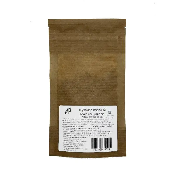 Мухомор Красный Мука из шляпок, 25 г. Мухомор Красный Мука из шляпок, 25 г.