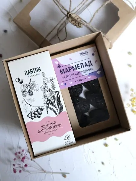 Подарочный набор «Ягодный» 4 в 1 (чай и мармелад) Подарочный набор «Ягодный» 4 в 1 (чай и мармелад)