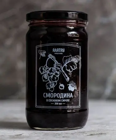 Черная смородина в сосновом сиропе, 350 мл Черная смородина в сосновом сиропе, 350 мл