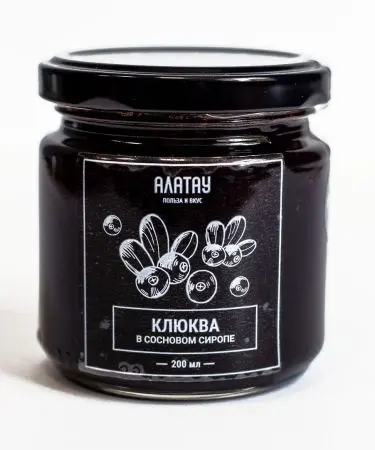 Клюква в сосновом сиропе, 200 мл Клюква в сосновом сиропе, 200 мл