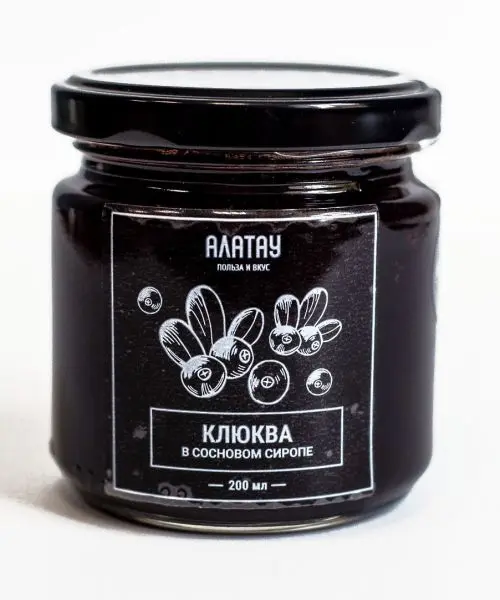 Клюква в сосновом сиропе, 200 мл Клюква в сосновом сиропе, 200 мл