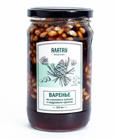 Варенье из сосновых шишек с кедровым орехом, 350 мл Варенье из сосновых шишек с кедровым орехом, 350 мл