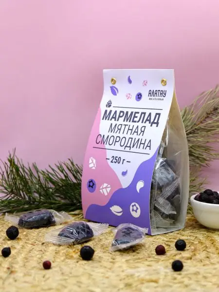 Мармелад ягодный Мятная смородина, 250 гр Мармелад ягодный Мятная смородина, 250 гр