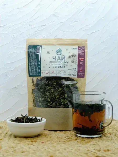 Чай Конопляный с душицей крупнолистовой, 30 гр Чай Конопляный с душицей крупнолистовой, 30 гр