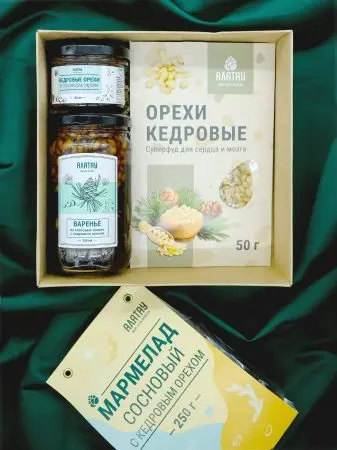 Подарочный набор «Кедровый» 4 в 1 Подарочный набор «Кедровый» 4 в 1