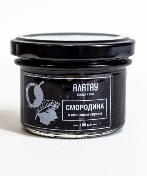 Черная смородина в сосновом сиропе, 100 мл Черная смородина в сосновом сиропе, 100 мл