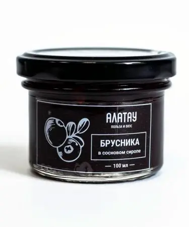 Брусника в сосновом сиропе, 100 мл Брусника в сосновом сиропе, 100 мл